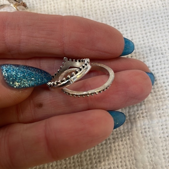 💐5/25 3 ring lot flower simple band stacking set - Picture 6 of 10